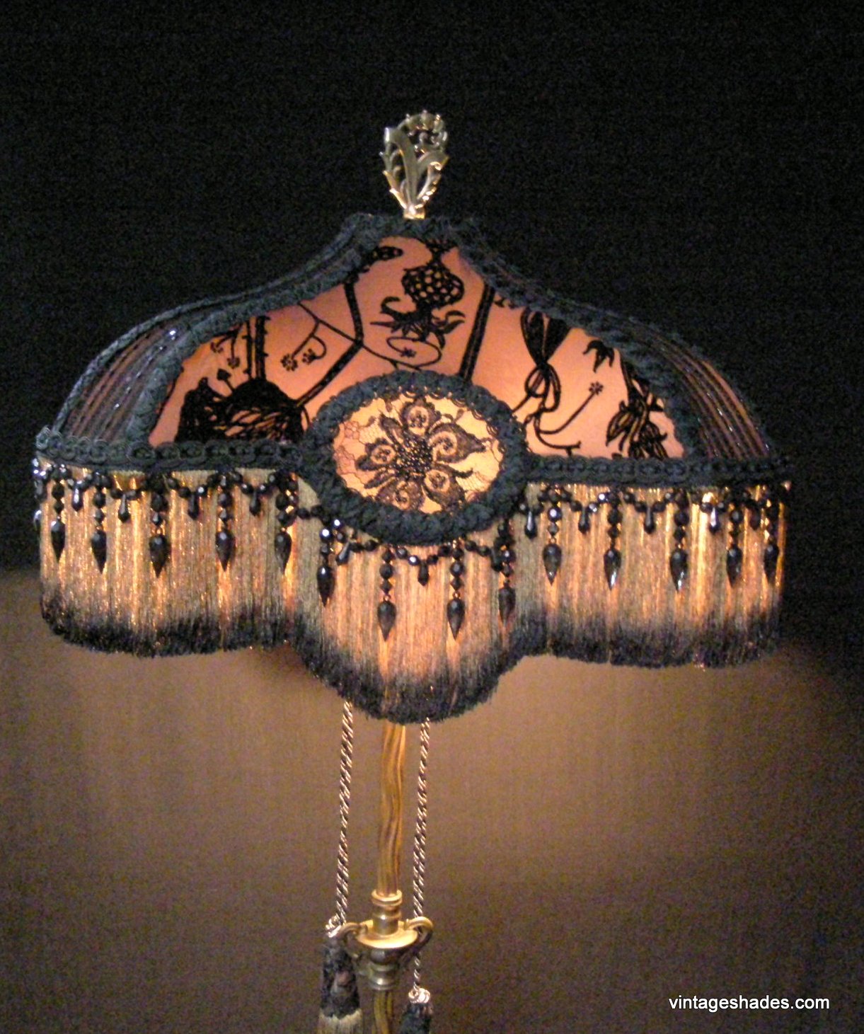 ANTIQUE FLOOR LAMP VICTORIAN SHADE FOR FLOOR LAMP